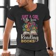 Just A Girl Who Loves Reading Books Men's V-Neck T-Shirt