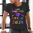 I Just Graduated Pre k Graduation 2024 Pre-Kindergarten Men's V-Neck T-Shirt
