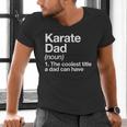 Karate Dad Definition Sports Martial Arts Men's V-Neck T-Shirt