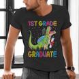 Kids 1st Grade Graduate Dinosaur Trex 1st Grade Graduation Men's V-Neck T-Shirt