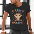 Kids 8th Grade Nailed It Monkey Graduation Men's V-Neck T-Shirt