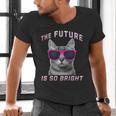 Kids Cool Future Is Bright Kids Graduation Or Birthday Men's V-Neck T-Shirt