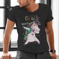 Kids Dabbing Unicorn Graduation 5th Grade Class Of 2019 Men's V-Neck T-Shirt