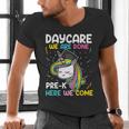 Kids Daycare Graduation Unicorn Last Day Of School Kids Men's V-Neck T-Shirt