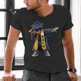 Kids HBCU Boys Grad Dabbing Graduation Men's V-Neck T-Shirt