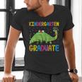 Kids Kindergarten Graduate Dinosaur Kindergarten Graduation Men's V-Neck T-Shirt