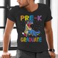 Kids Pre-K Graduate Dinosaur T-Rex Pre Kindergarten Graduation Men's V-Neck T-Shirt