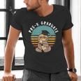 Kids Pre-K Graduate Sloth Cap And Gown Cute Preschool Graduation Men's V-Neck T-Shirt