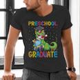 Kids Preschool Graduate T-Rex Dinosaur Preschool Graduation Men's V-Neck T-Shirt