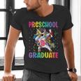 Kids Preschool Graduation Dab Unicorn Preschool Graduate Men's V-Neck T-Shirt