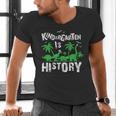 Kindergarten Is History Dinosaur Graduation Men's V-Neck T-Shirt