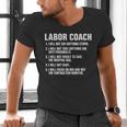 Labor Coach New Mom New Dad Hospital New Baby Shower Men's V-Neck T-Shirt