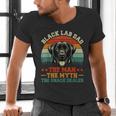 Labrador Retriever Dad Black Lab Dad Men's V-Neck T-Shirt Labrador Retriever Dad Black Lab Dad Men's V-Neck T-Shirt