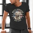 Labrador Retriever Dog Dad Men's V-Neck T-Shirt
