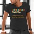 Lagotto Romagnolo Vintage Retro Dog Mom Dad Men's V-Neck T-Shirt