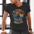 Last Day Of School Groovy Graduation School's Out For Summer Men's V-Neck T-Shirt