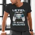 Last Days Of School Graduation Kindergarten Gamer Boys Kids Men's V-Neck T-Shirt