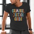 Lawyer True Crime Lover Addict Graduation Apparel Criminal Justice Girlie Major Degree Future Detective Men's V-Neck T-Shirt