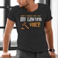 Lawyer Voice Attorney Law School Student Graduation Men's V-Neck T-Shirt