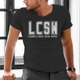 LCSW Licensed Clinical Social Worker Graduation Men's V-Neck T-Shirt