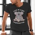 Leave Me Alone I'm Introverting Koala Introvert Men's V-Neck T-Shirt
