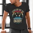 I Leveled Up To Daddy Est 2026 Dad Level Unlocked New Dad Men's V-Neck T-Shirt