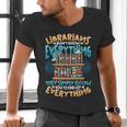 Librarian Book Lover Library Librarian Men's V-Neck T-Shirt