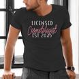 Licensed Cosmetologist Graduation 2025 Cosmetology School Men's V-Neck T-Shirt