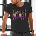 Licensed Vet Tech Veterinary Technician Graduation 2024 Men's V-Neck T-Shirt