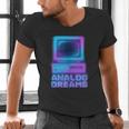 Lofi Reverie Analog Dreams Pixel 90s Desktop VHS Nostalgia Men's V-Neck T-Shirt