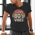 I Love 80’s Vibes Retro 80s Style Vintage Sunset Nostalgia Men's V-Neck T-Shirt I Love 80’s Vibes Retro 80s Style Vintage Sunset Nostalgia Men's V-Neck T-Shirt