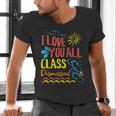 I Love You All Class Dismissed Teacher School Graduation Men Women Girls Kids Men's V-Neck T-Shirt