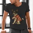 I Love Dad Tattoo Rat Terrier Dad Men's V-Neck T-Shirt