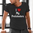 I Love My PreSchool Students Teachers Educators Graduation Men's V-Neck T-Shirt