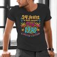 Made In 1990 Limited Edition 90s Nostalgia 34th Birthday Men's V-Neck T-Shirt