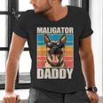 Malinois Dad Maligator Daddy Belgian Malinois Men's V-Neck T-Shirt Malinois Dad Maligator Daddy Belgian Malinois Men's V-Neck T-Shirt