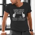 The Man Behind The Bump Baby Shower Shirts For Mom And Dad Men's V-Neck T-Shirt