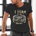 I Am Man King Powerful Dad Afro Melanin Men's V-Neck T-Shirt I Am Man King Powerful Dad Afro Melanin Men's V-Neck T-Shirt
