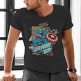 Marvel Captain America Legendary Dad Father's Day Men's V-Neck T-Shirt