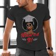 Master Degree Graduation Gifts Black Girl Men's V-Neck T-Shirt