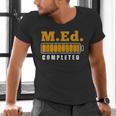 Master Graduation Completed Master Of Education Teacher Men Women Men's V-Neck T-Shirt