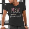 Master Social Worker MSW Graduation Social Work Student Men's V-Neck T-Shirt