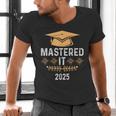 Mastered It 2025 Masters Degree Graduation Graduate Mba Men's V-Neck T-Shirt