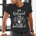 Masters Degree Graduation Art For Women Girl Masters Degree Men's V-Neck T-Shirt