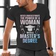 Masters Degree Graduation Art For Women Girls Masters Degree Men's V-Neck T-Shirt