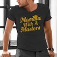 Masters Degree Graduation For Mom Wife Social Work MBA Men's V-Neck T-Shirt