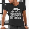Master's Graduation Shirt For Women With Masters Degree Men's V-Neck T-Shirt