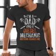 For Men Father's Day Halloween Diesel Mechanic Dad Men's V-Neck T-Shirt For Men Father's Day Halloween Diesel Mechanic Dad Men's V-Neck T-Shirt