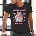 Middle School Level Complete Gaming Graduation Anime Girl Men's V-Neck T-Shirt
