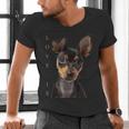 Miniature Pinscher Shirt Dog Mom Dad Tshirt Love Puppy Pet Men's V-Neck T-Shirt